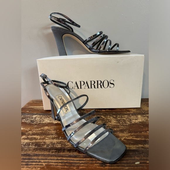 Caparros Evening shoes Grey sequins size 8 - Picture 2 of 7